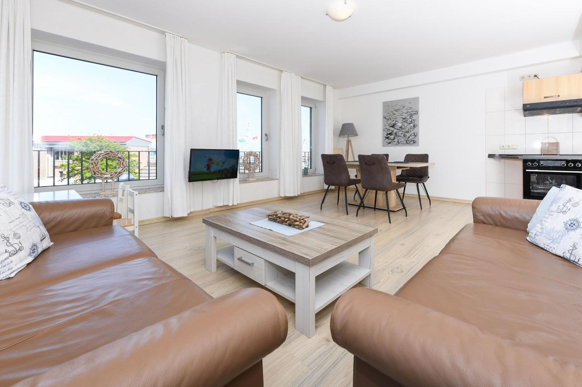 Apartamento Haus Hafenblick Bensersiel Exterior foto