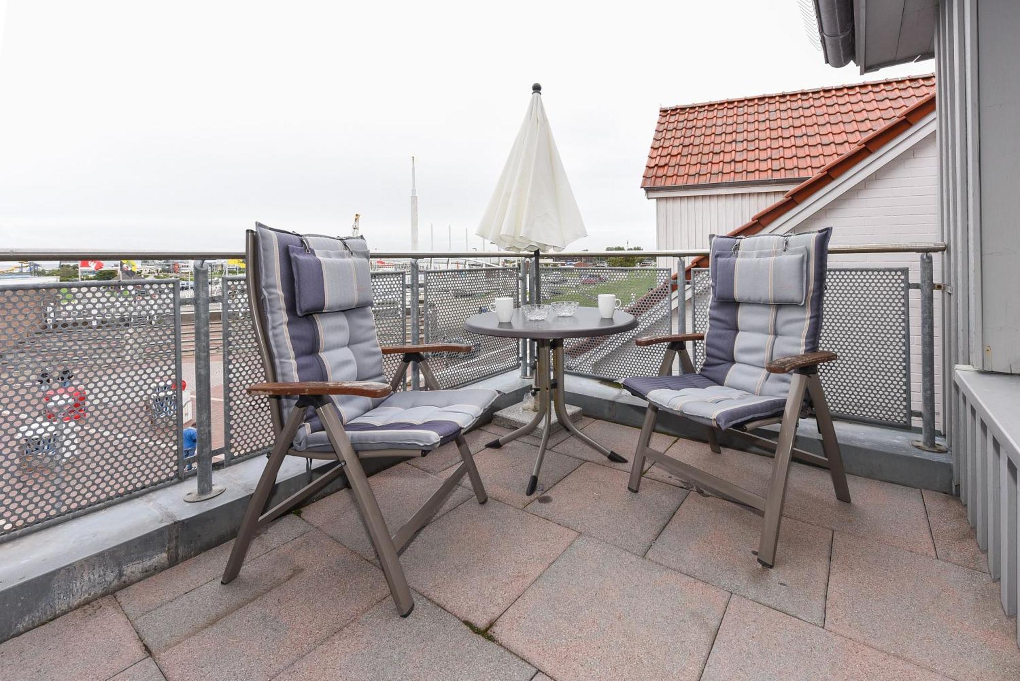 Apartamento Haus Hafenblick Bensersiel Exterior foto